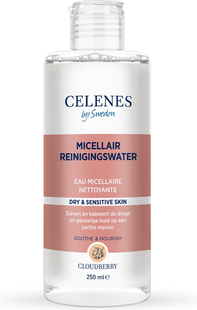 Celenes Bergbraam Micellair Reinigingswater Droge / Gevoelige Huid - 250 ml