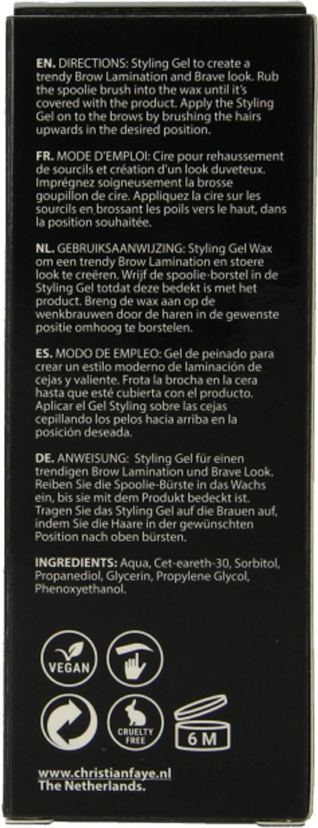 Christian Faye Styling Gel 5gr Wenkbrauwgel - Clear