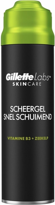 GilletteLabs Snel Schuimende Scheergel - Van Gillette Voor Mannen - Gemakkelijk Afspoelen - 198ml