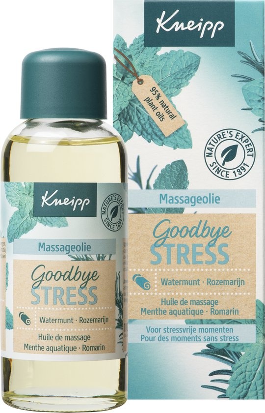 Kneipp Goodbye Stress - Massageolie - Watermunt en Rozemarijn - 100 ml