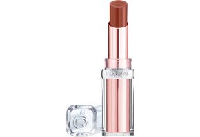 L'Oréal Paris Glow Paradise Balm-In-Lipstick - Verzorgende Lippenstift met Glanzende Finish met Granaatappelextract en Squalaan - 107 Brown Enchante - Bruin