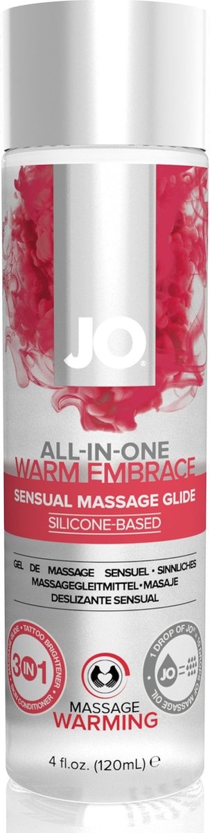 System JO - Verwarmende All-in-One Massage Glijmiddel Op Siliconenbasis - 1