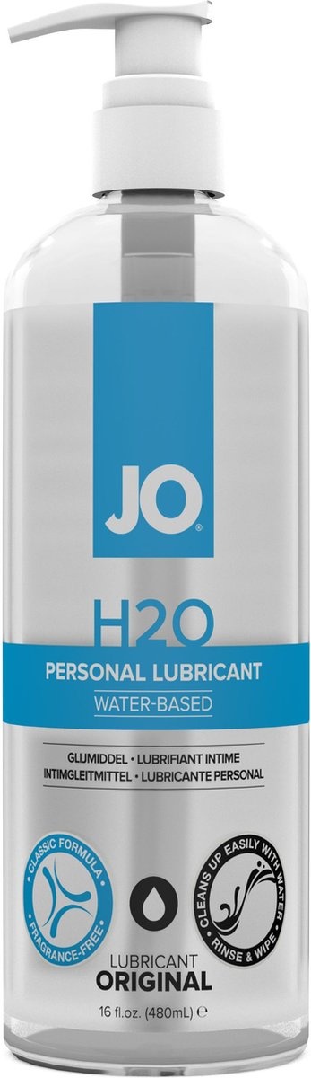 System JO - H2O Glijmiddel Op Waterbasis - 480 ml
