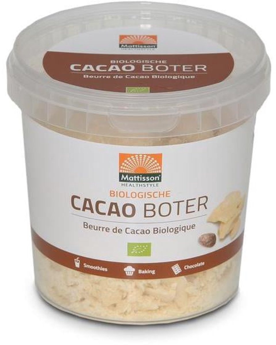Mattisson - Biologische Cacao Boter - Vegan Cacaoboter - 300 Gram