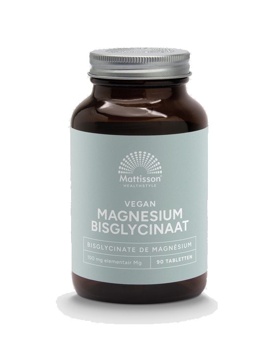Mattisson - Magnesium Bisglycinaat 833mg - Vegan Voedingssupplement - 90 Magnesium Tabletten