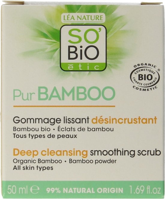 So Bio Etic Bamboo Deep cleansing smoothing scrub 50 Milliliter