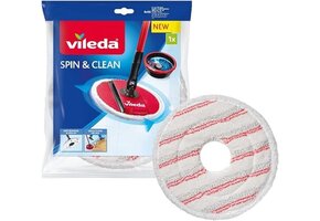 Vileda Spin&Clean Vervanging - Microvezelpad voor Spin&Clean systeem