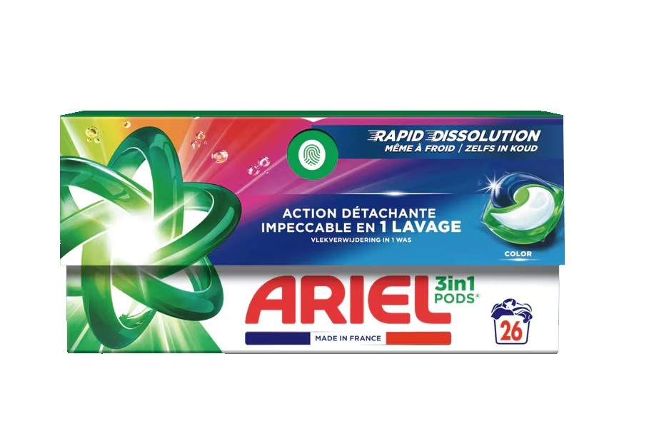 Ariel 3in1 PODS Color Wasmiddel Capsules 26