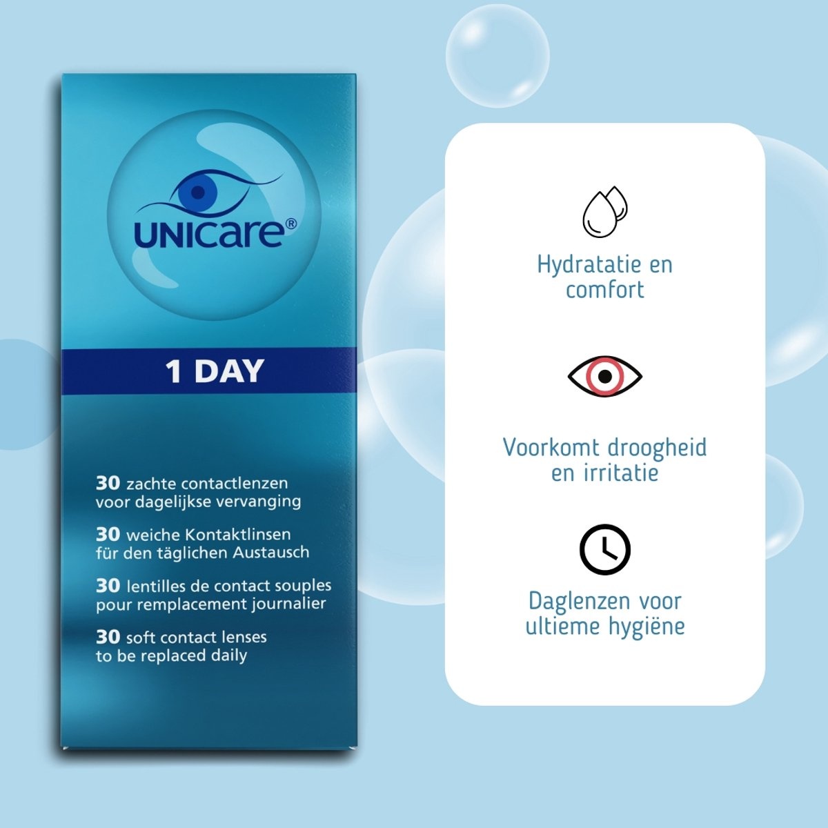 Unicare Daglenzen +2.25 - 30 Stuks