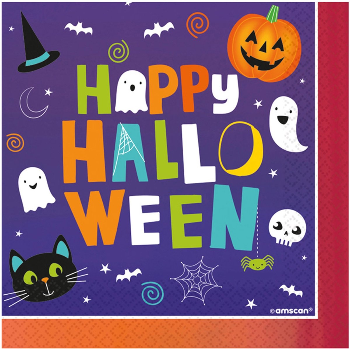 RIETHMULLER - 16 Halloween Friends papieren servetten 33x33 cm