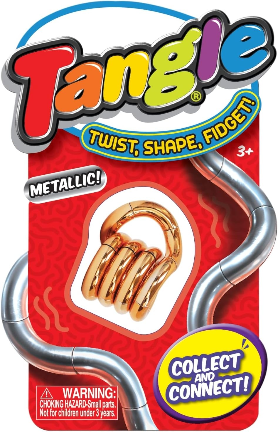 Tangle Metallic Junior - Rosé - The Original Fidget Toy