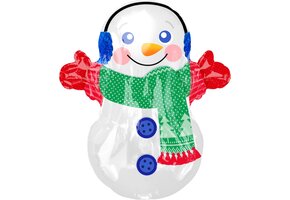 Amscan folieballon sneeuwpop snowman 53cm