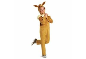 Pokémon Eevee Kinderkostuum – Jumpsuit met Capuchon 7-8 jaar (122-128 cm)