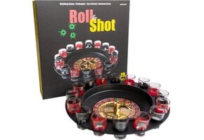 Drankspel Roulette 19-delig – Met 16 Shotglaasjes en 2 Balletjes