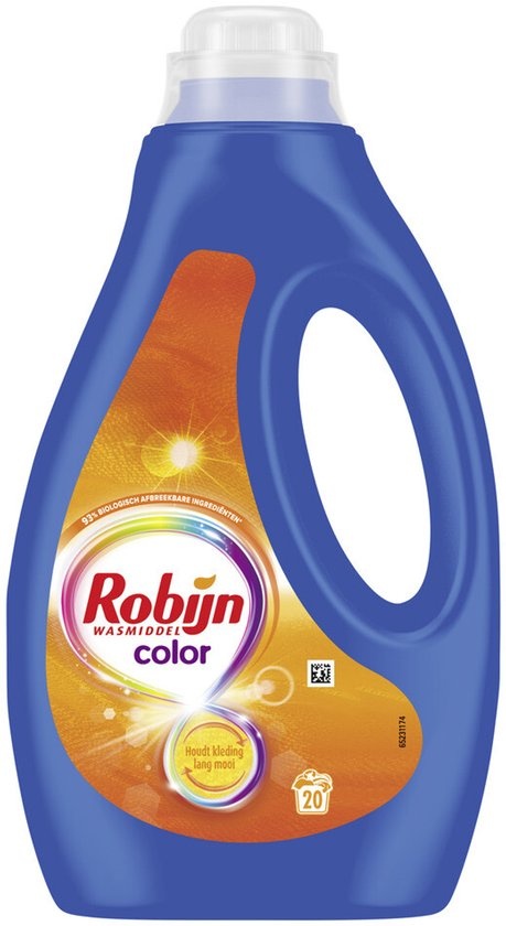 Robijn Vloeibaar Wasmiddel - Color - met 90% biologisch afbreekbare ingrediënten - 20 wasbeurten