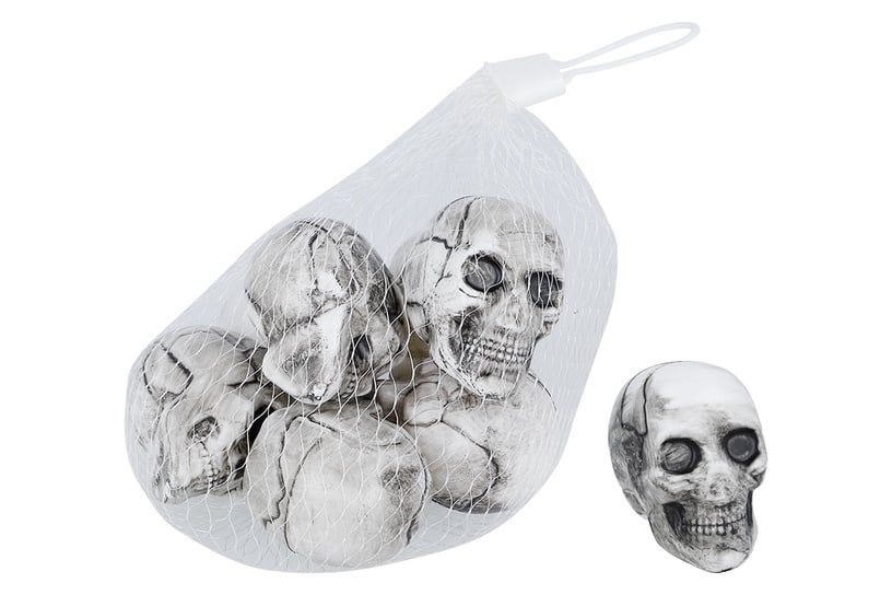 Halloween set van 6 mini Doodskoppen