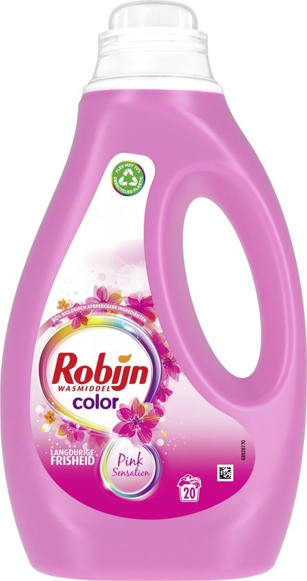 Robijn Color Pink Sensation Vloeibaar Wasmiddel 20 wasbeurten