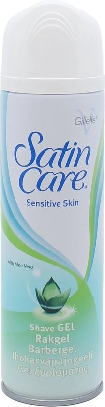 Gillette Satin Care - Scheergel - Sensitive Skin - With Aloe Vera - 200ml