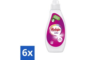 Robijn - Color - Vloeibaar Wasmiddel - Pink Sensation - 14 Wasbeurten - 700 ml - Voordeelverpakking - 6 stuks