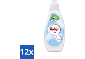 Robijn - Wit - Vloeibaar Wasmiddel - Met Witversterkers - 14 Wasbeurten - 700 ml - Voordeelverpakking - 12 stuks