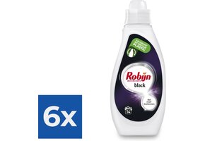 Robijn Black Velvet Vloeibaar Wasmiddel - 700 ml (14 wasbeurten) - Voordeelverpakking 6 stuks