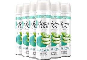Gillette Venus Satin Care Gevoelige Huid Scheergel Vrouwen - 6x200ml Voordeelverpakking
