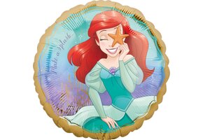 Amscan - Disney Princess - Ariël de kleine zeemeermin - Folie ballon - Helium ballon - 43 Cm - Leeg