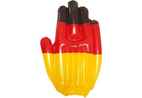 AMSCAN - Opblaasbare supporter hand Duitsland - WK Voetbal aanmoedigen - Juich artikel +/- 43 x 30 cm
