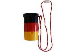 Amscan Mini-toeter Duitsland Rood/zwart/geel