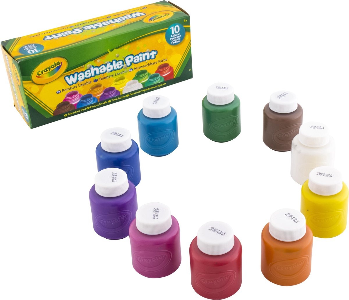 Crayola 10 Flacons met afwasbare verf