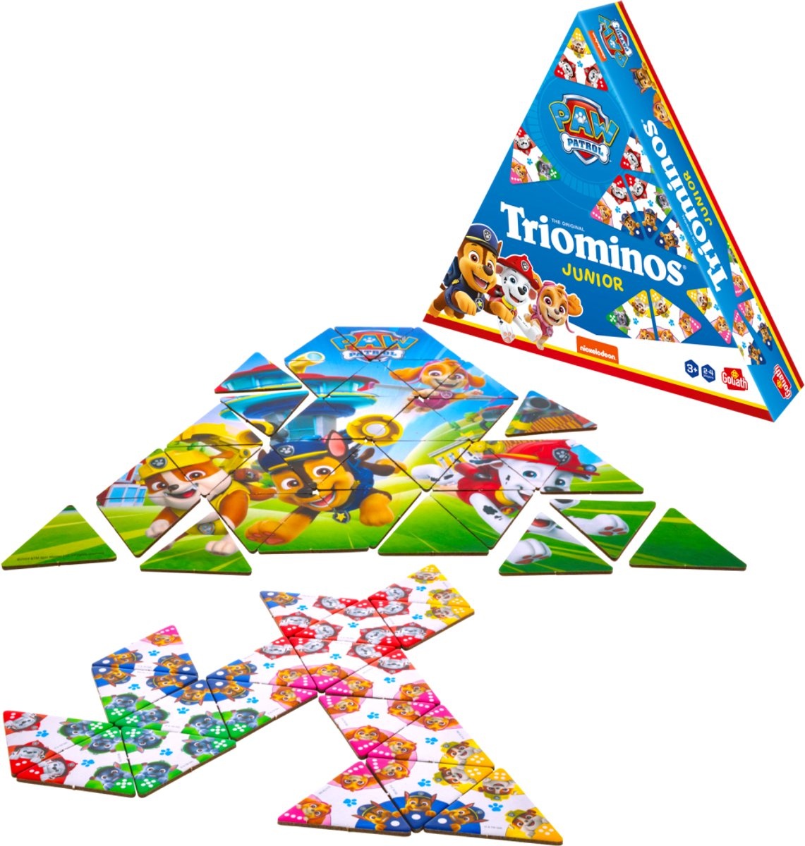 Goliath Triominos Junior Paw Patrol - Bordspel - Kinderspel - Speel Triominos met jouw favoriete Paw Patrol personage