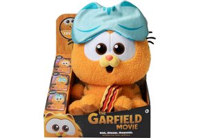 Animagic Garfield - Baby Garfield Feature Pluche - Interactieve Knuffel - 27 centimeter - Inclusief geluiden