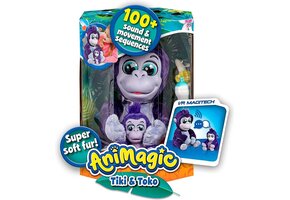 Animagic Tiki and Toko Gorillas - Interactieve Knuffels - Inclusief geluiden en bewegingen