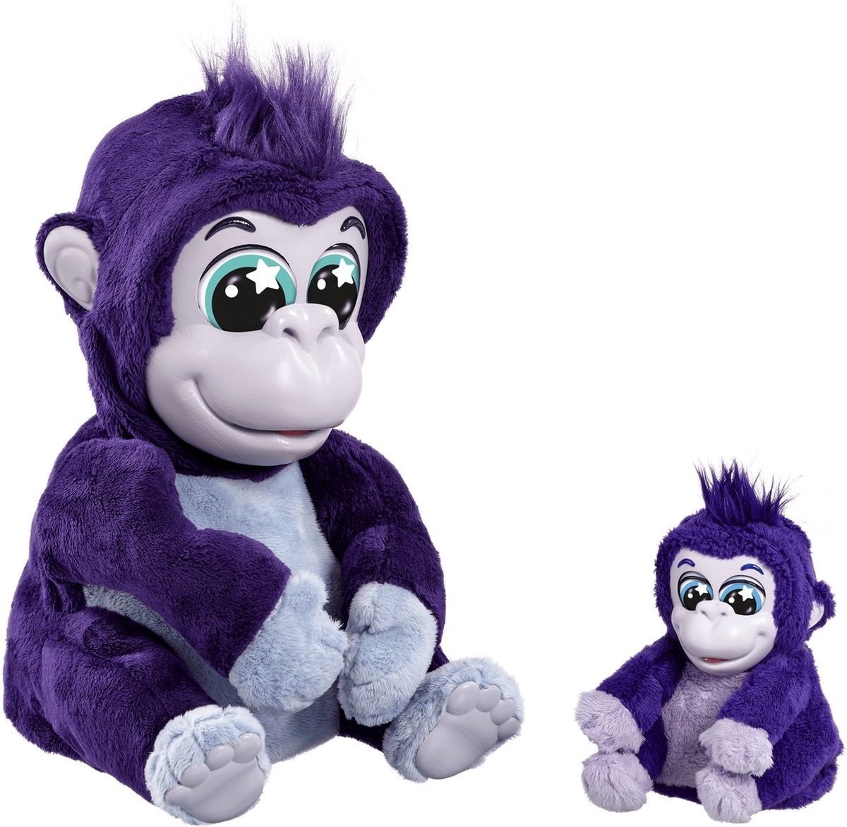 Animagic Tiki and Toko Gorillas - Interactieve Knuffels - Inclusief geluiden en bewegingen