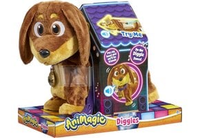 Animagic - Diggles - Knuffelhond - Interactieve Knuffel