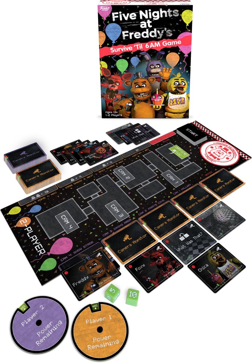 Funko Games Five Nights at Freddy's - Survive 'Til 6AM Game - Bordspel - Coöperatief spel