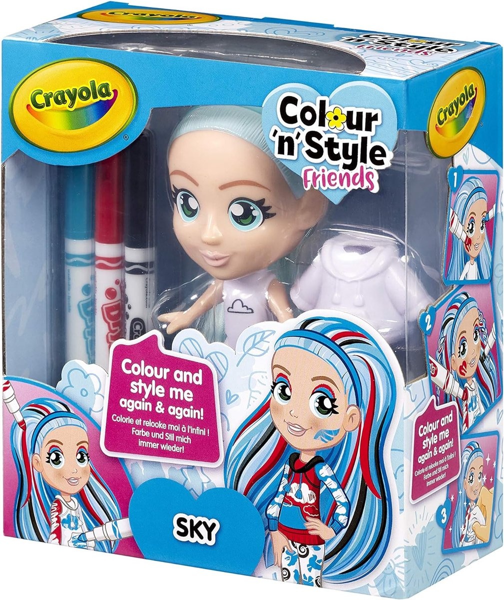 Crayola Colour Style Friends Sky - Kleur je figuur - Hobbypakket