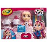 Crayola Colour & Style Friends - Rosa - Deluxe pop - Versier en kleed je pop aan!
