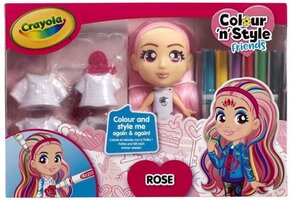 Crayola Colour & Style Friends - Rosa - Deluxe pop - Versier en kleed je pop aan!