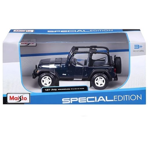 Maisto Jeep Wrangler Rubicon 1/27 Modelauto - Blauw Metallic