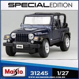 Maisto Jeep Wrangler Rubicon 1/27 Modelauto - Blauw Metallic