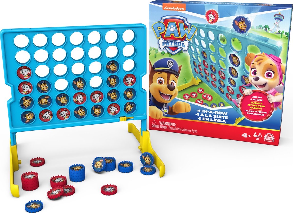 Spin Master Paw Patrol Vier op een rij - Gezelschapsspel