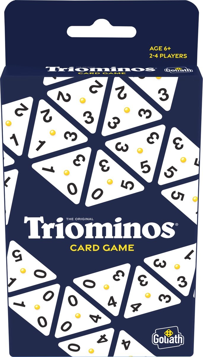 Goliath Triominos Kaartspel - Kaartspel - Triominos met kaarten - Makkelijk mee te nemen - Verpakkingsschade
