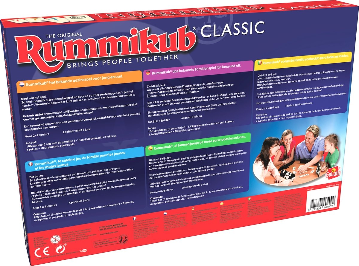 Goliath Rummikub The Original Classic - Bordspel - Gezelschapsspel