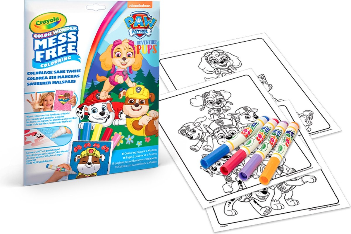 Crayola - Color Wonder - Hobbypakket - Paw Patrol - Kleurboek Voor Kinderen