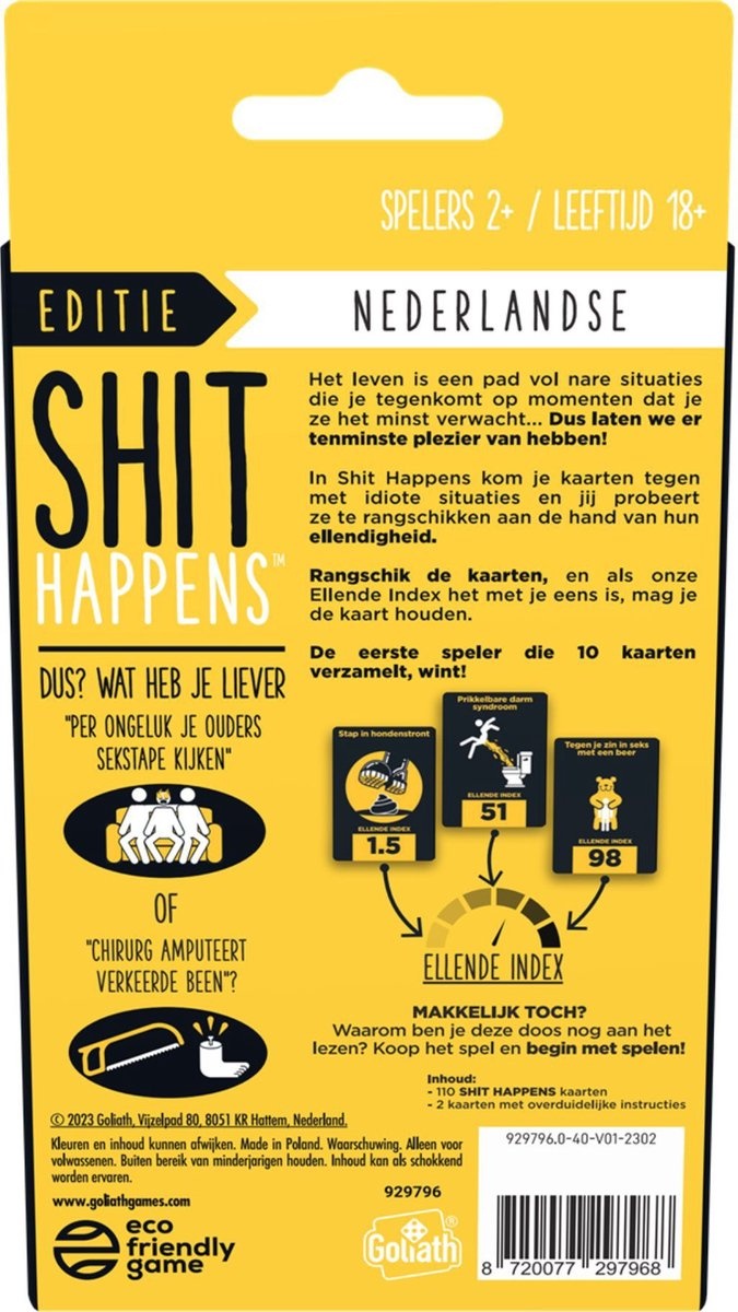 Shit Happens – Kaartspel - Leeftijdscategorie: 18+