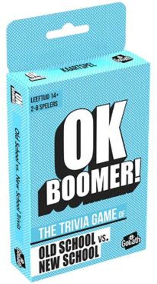 Goliath OK Boomer Trivia Game Pocket Kaartspel