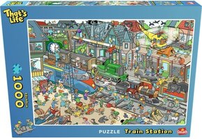 Goliath That's Life: Train Station Edition - 1000 Puzzelstukjes - Legpuzzel (68x48cm)