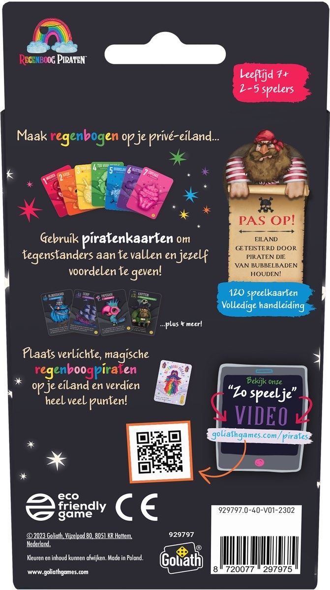 Goliath Regenboog piraten - kaartspel