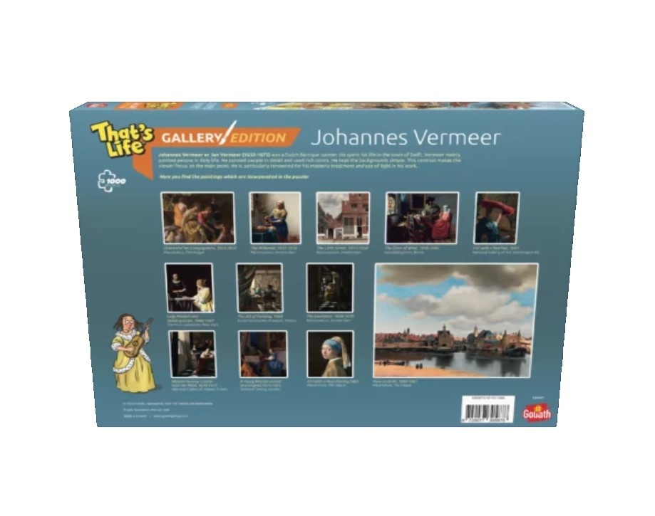 Goliath That's Life Gallery Edition: Johannes Vermeer - 1000 Puzzelstukjes - Legpuzzel (68x48cm) - Verpakkingsschade